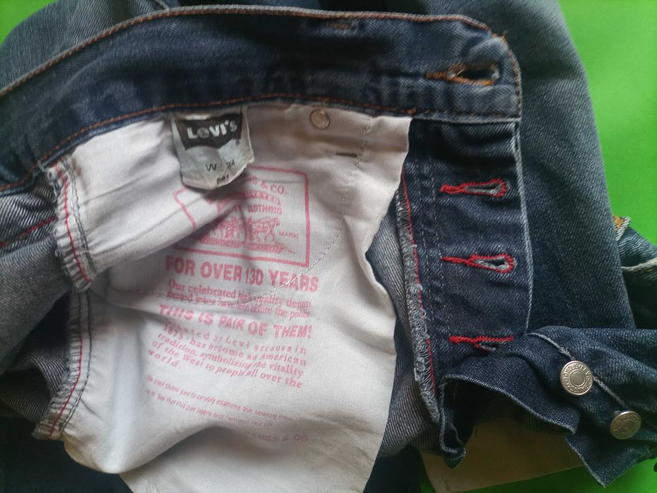 Levi Strauss 501 spodnie jeansowe 34/34 100% bawełna