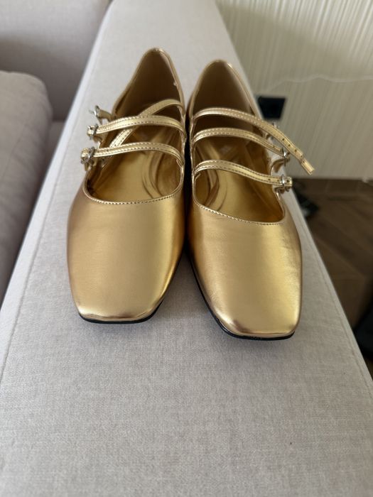 Балетки  Zara  штучна шкіра