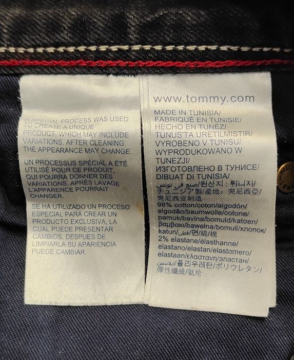 Wr) TOMMY HILFIGER Denton Strech oryginalne spodnie jeansowe Roz.33/30