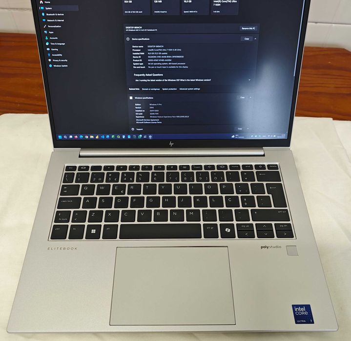 HP Elitebook 840 G11 - Core Ultra 7 155H 16GB 1TB disco