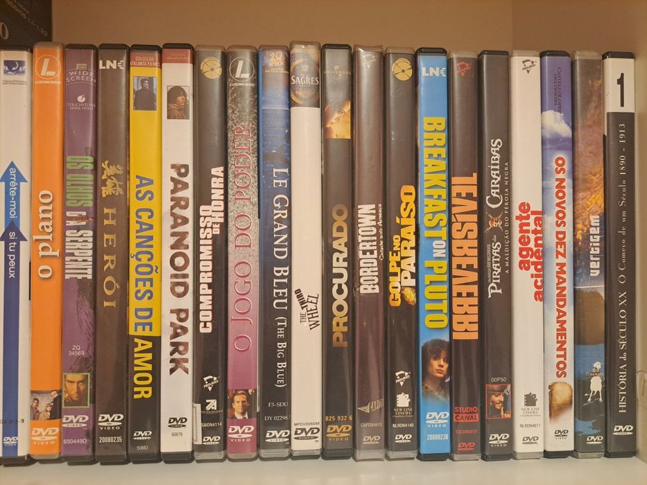 DVDs diversos 1,50€ cada
