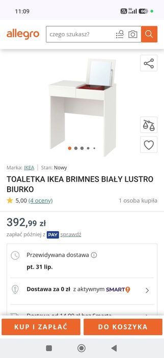 Toaletka Ikea brimnes