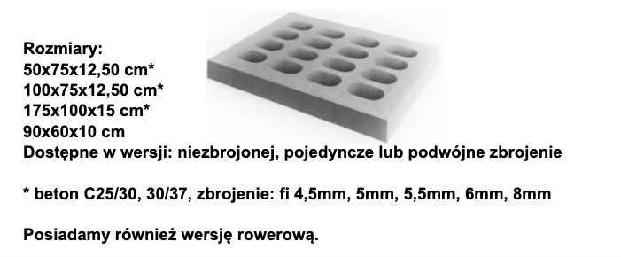 Płyta drogowa beton ażurowa Jumbo Yomb Iomb Yumb Yumba Jumba TRANSPORT