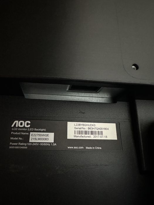 Monitor AOC 21.5’ Polegadas