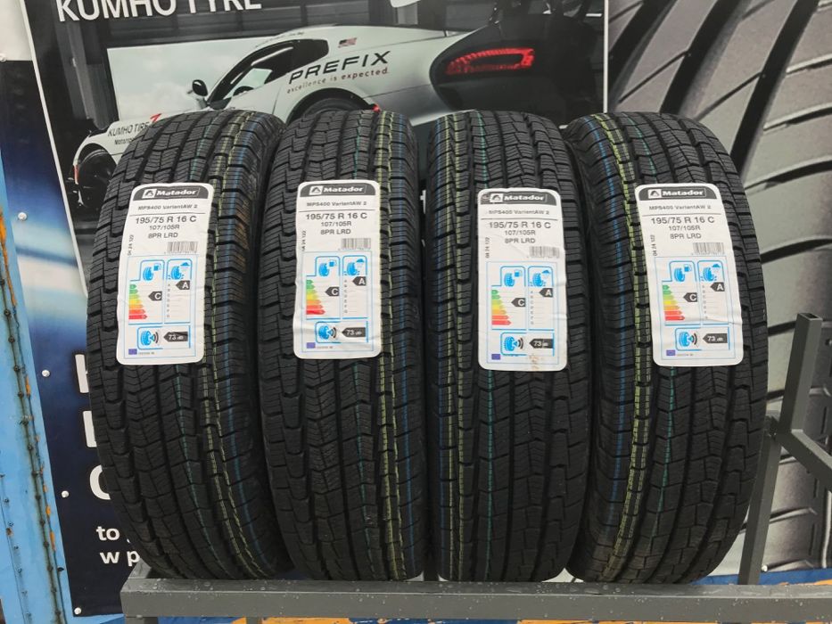 4x Opona wielosezonowa MATADOR 195/75 R16C 107/105R MPS400 całoroczna