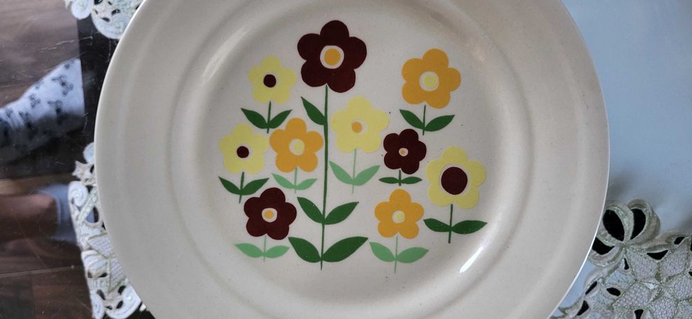 Zestaw talerzy porcelana Tułowice PRL