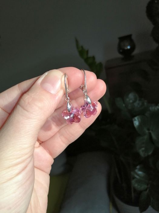 Srebrne kolczyki Swarovski 925