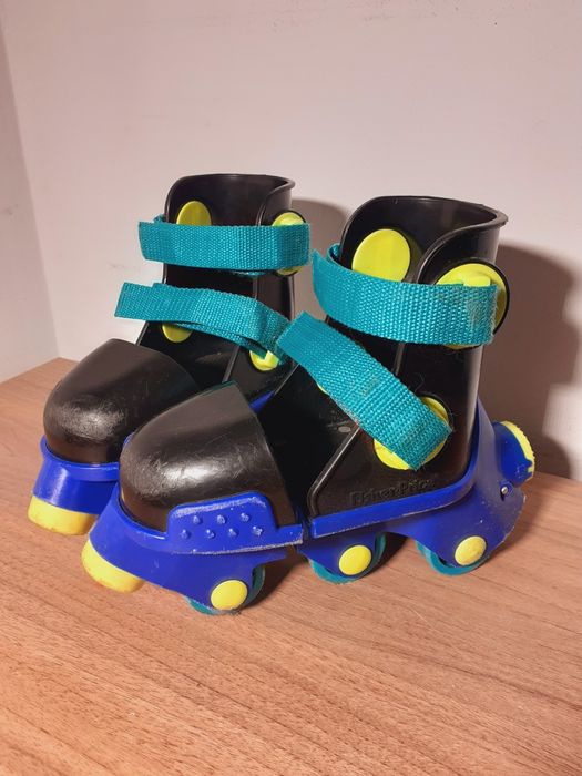 Regulowane rolki dla dzieci Fisher Price lata 90 Vintage