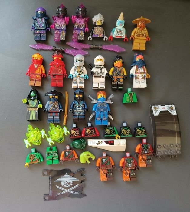 Kolekcja lego ninjagko figurki i elementy, jay stone armor