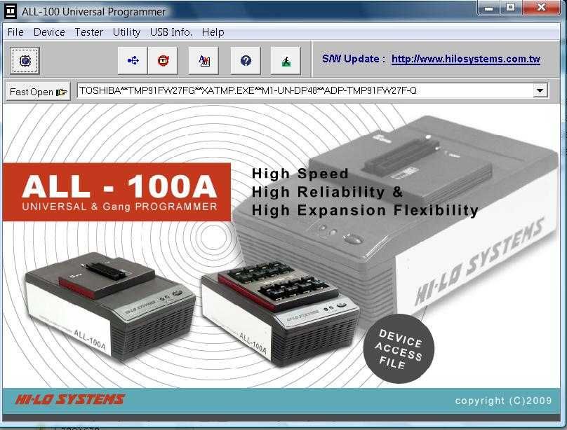 Gravador / Programador de Eprom ALL-100