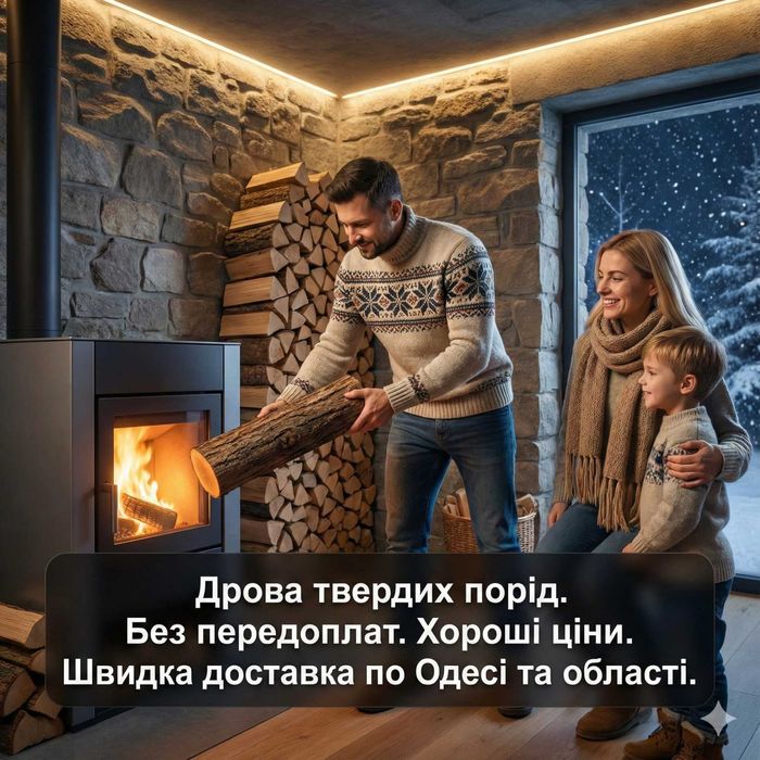 Дрова по породам в Одессе — дуб/граб/ясень + берёза/сосна, документы