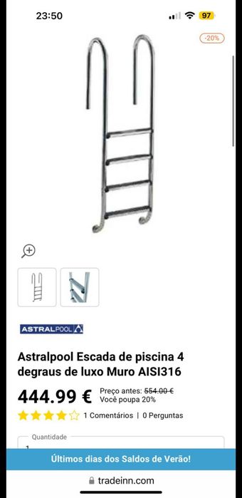 Escadas de Piscina