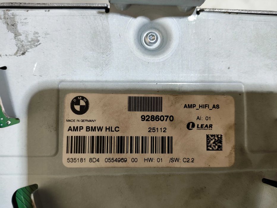 Wzmacniacz systemu Hifi radia BMW F30 F31 oryginał OE