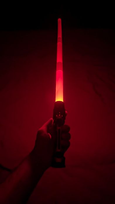 Игровой набор лазерные мечи star wars светящийся красный меч синий