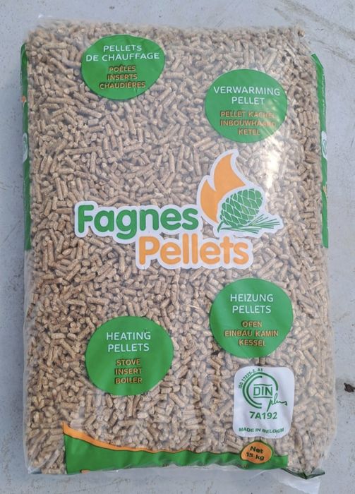 Pellet Fagnes - Certyfikat Dinplus pelet  975 kg
