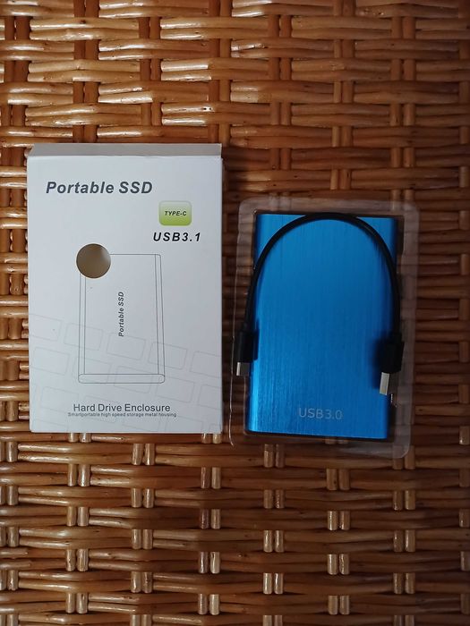 Внешний SSD диск 2 ТБ Portable,  твердотельный накопитель, USB 3.0