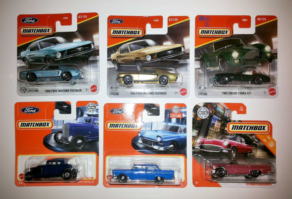 Ford - Carros da Marca Matchbox e Hot Wheels escala 1/64