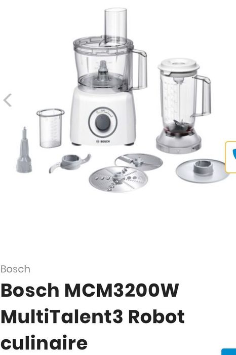 Processador de Alimentos Bosch MultiTalent 3 Plus MCM3PM386 de 900 W