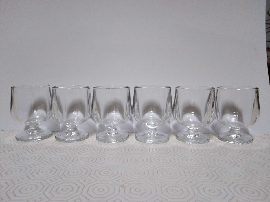 Conjunto 6 Copos Cheirinho "Crisal Portugal"