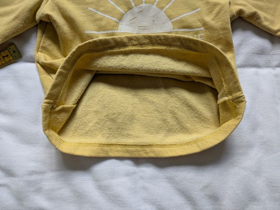 Camisola Amarela Quentinha Algodao, 6-9 Meses