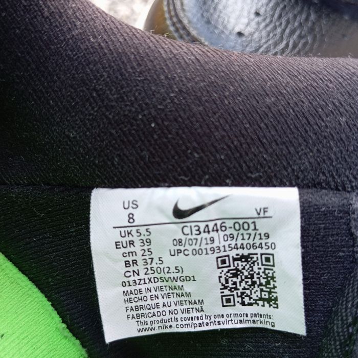 Buty Nike Air Force Czarne Sneakersy Oryginalne Rozmiar 39