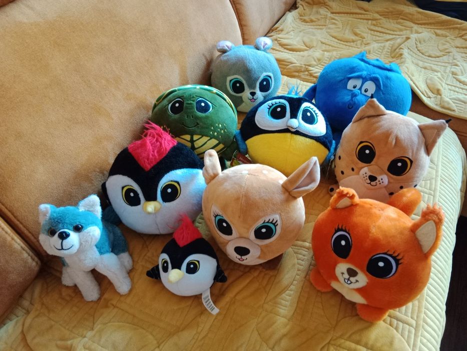 Nowe. Pluszaki 10 szt 2 nowe gang zwierzaków słodzików.