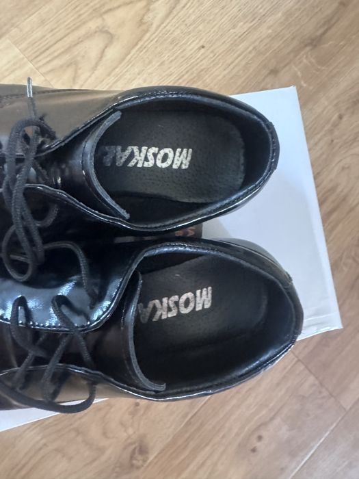 Buty skórzane komunia 34 komunijne czarna skóra