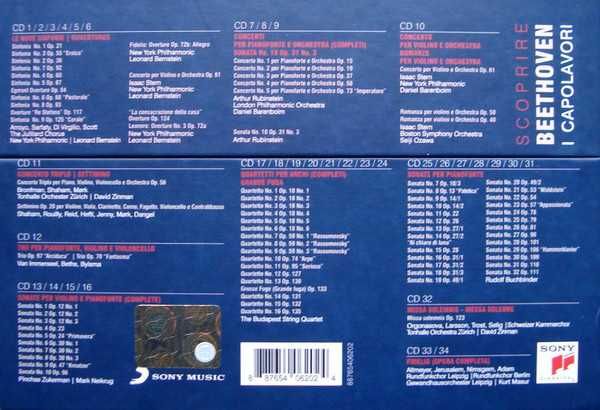 CD Scoprire Beethoven I Capolavori 34CD