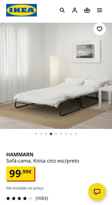 Sofá-cama Ikea NOVO