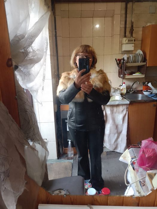 Куртка для дівчаток, легенька, тепленька оздоблення лисиця