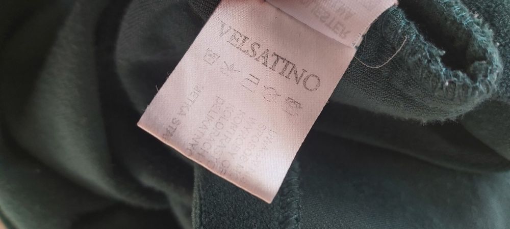 Bluza welurowa velsatino bawełniana serek