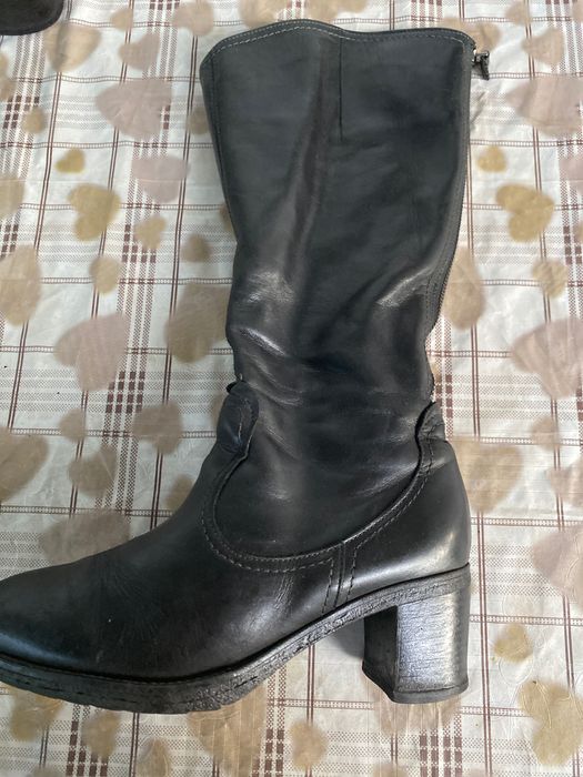 Жіночі шкіряні осінні чобітки