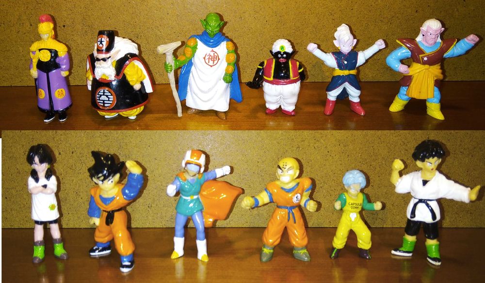 69 Figuras Dragon Ball Z 4-9cm (Coleção BS/S.T.A. de 1989)