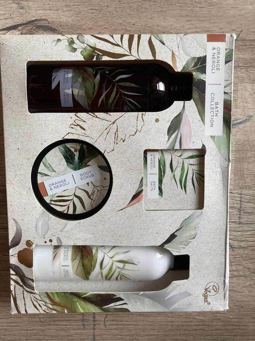 Zestaw kosmetyków orange&neroli bath collection vegan vegańskie