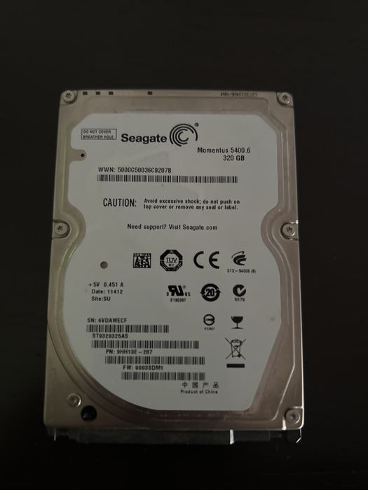 Seagate 320GB SATA 2.5-inch Hard Drive64584834365315120