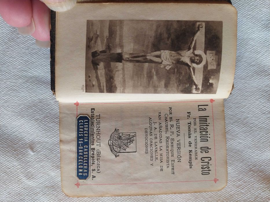 Livro religioso "Lá Imitación de Cristo" 1923 - urgente venda