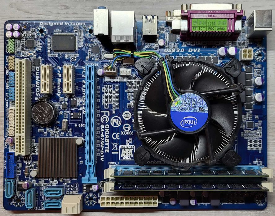 Комплект Gigabyte GA-B75M-D3V + Intel Core i5-3470 + 12Gb DDR3: 1 800 ...