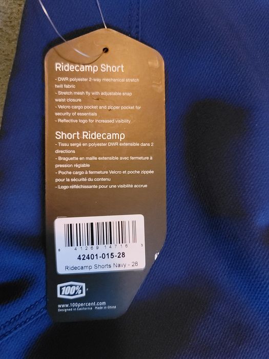 Calção mtb 100% ridecamp