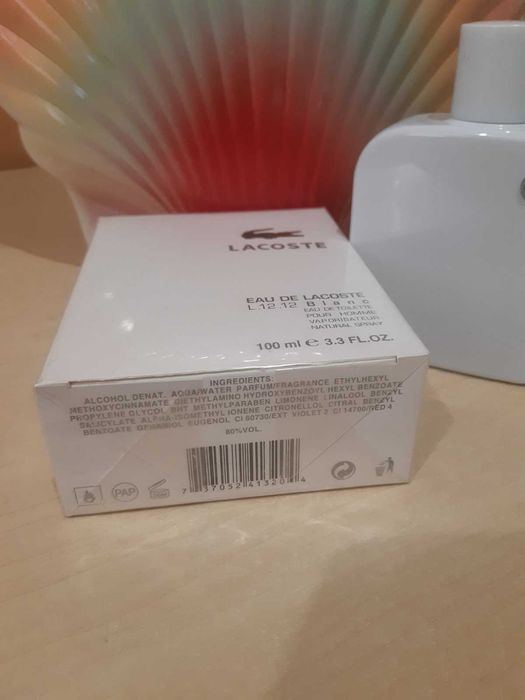 ПАРФУМ ДУХИ Lacoste L.12.12 Blanc (Лакосте бланк) 100 мл чоловічий