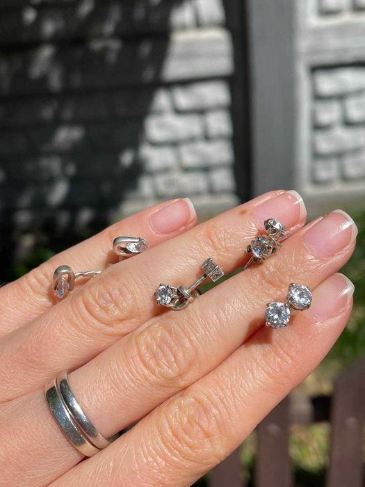 Сережки срібло пусети, гвоздики