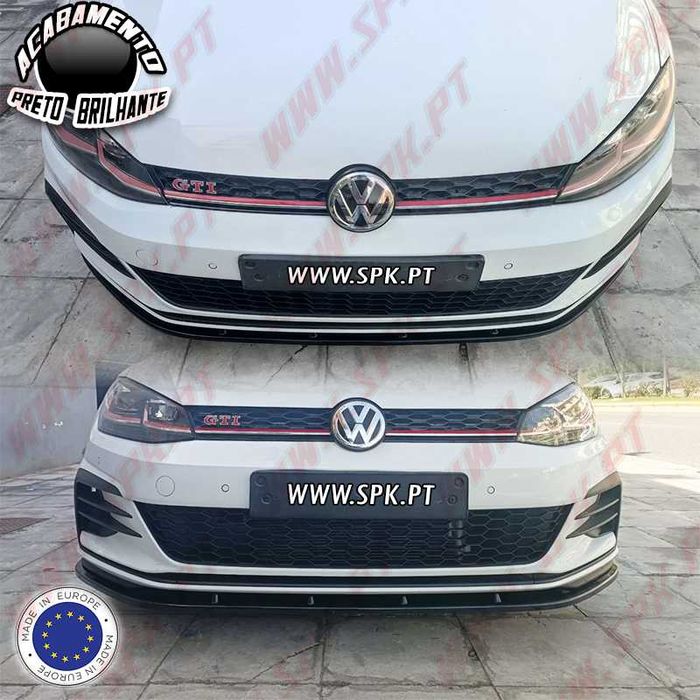 Lip / Spoiler Frontal VW Golf 7.5 GTI (2017-2019) - Preto Brilhante