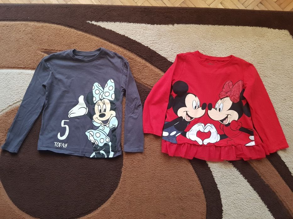Bawełniane bluzki Minnie Mouse rozm. 116