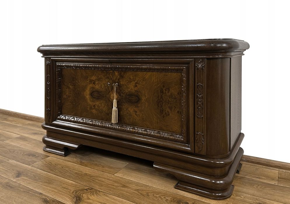 KOMODA rzeźbiona szafka PODEST antyk pod  TV RTV