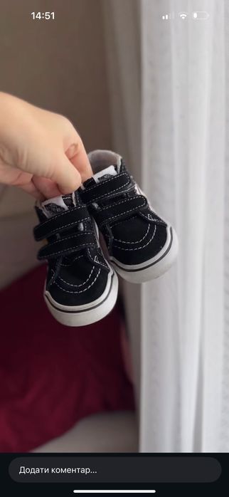 Дитячі кеди Vans у квіти. 22,5 розмір