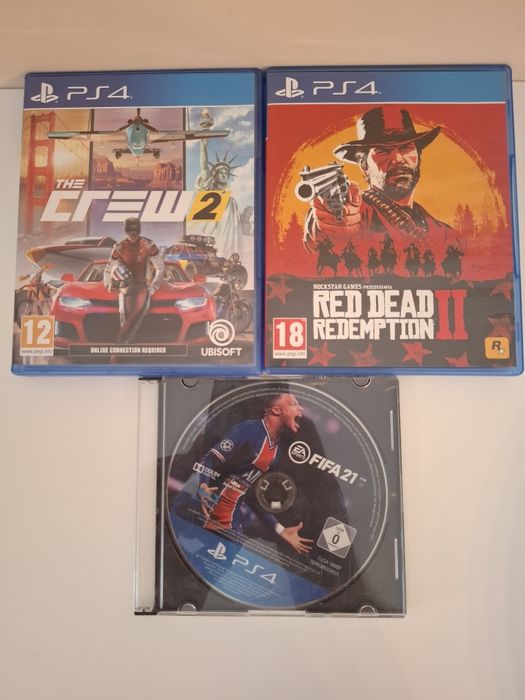 Zestaw 11 gier PS4 / PS3 - Red Dead Redemption 2, CoD, Battlefield, Sportowe