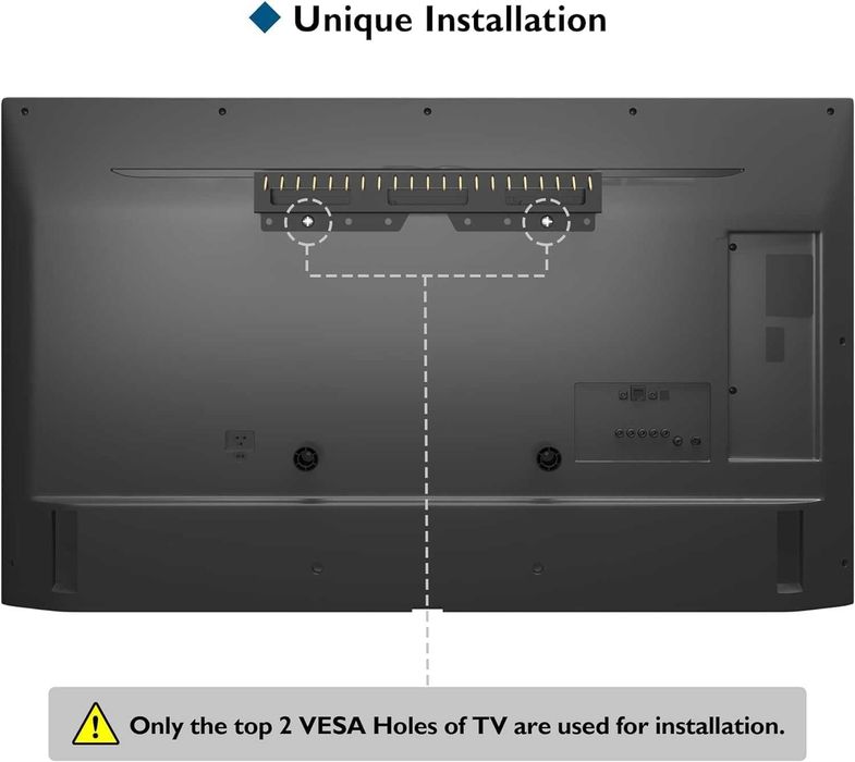 BONTEC Ultra Slim Uchwyt Ścienny do TV 26-55 Cali, Max VESA 400x400