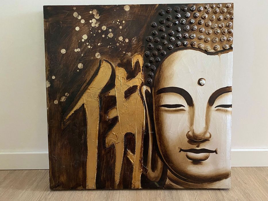 Quadro Oriental Buda 60c60