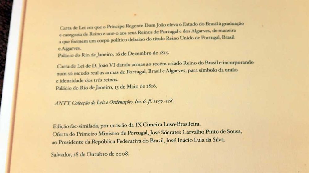 Cartas Príncipe Regente D, João e  do Rei D. João VI - Edição fac-similada