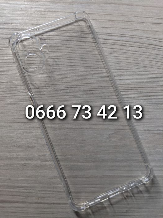 Прозрачный чехол на Samsung A07 противоударный прозорий чохол