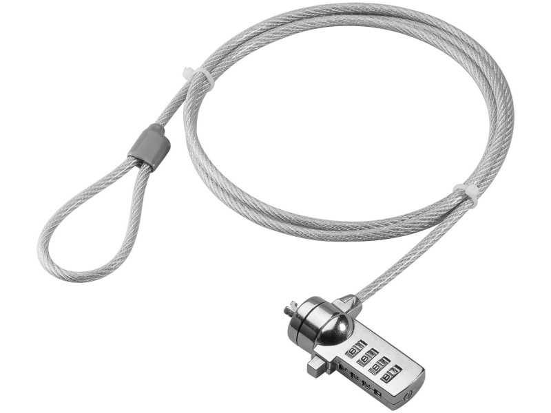 Stalowa Linka zabezpieczająca zamek szyfrowy 1,5m Kensington lock FV